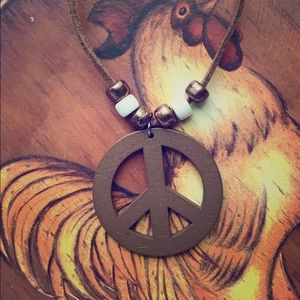 •HIPPIE WOODEN PS NECKLACE•
